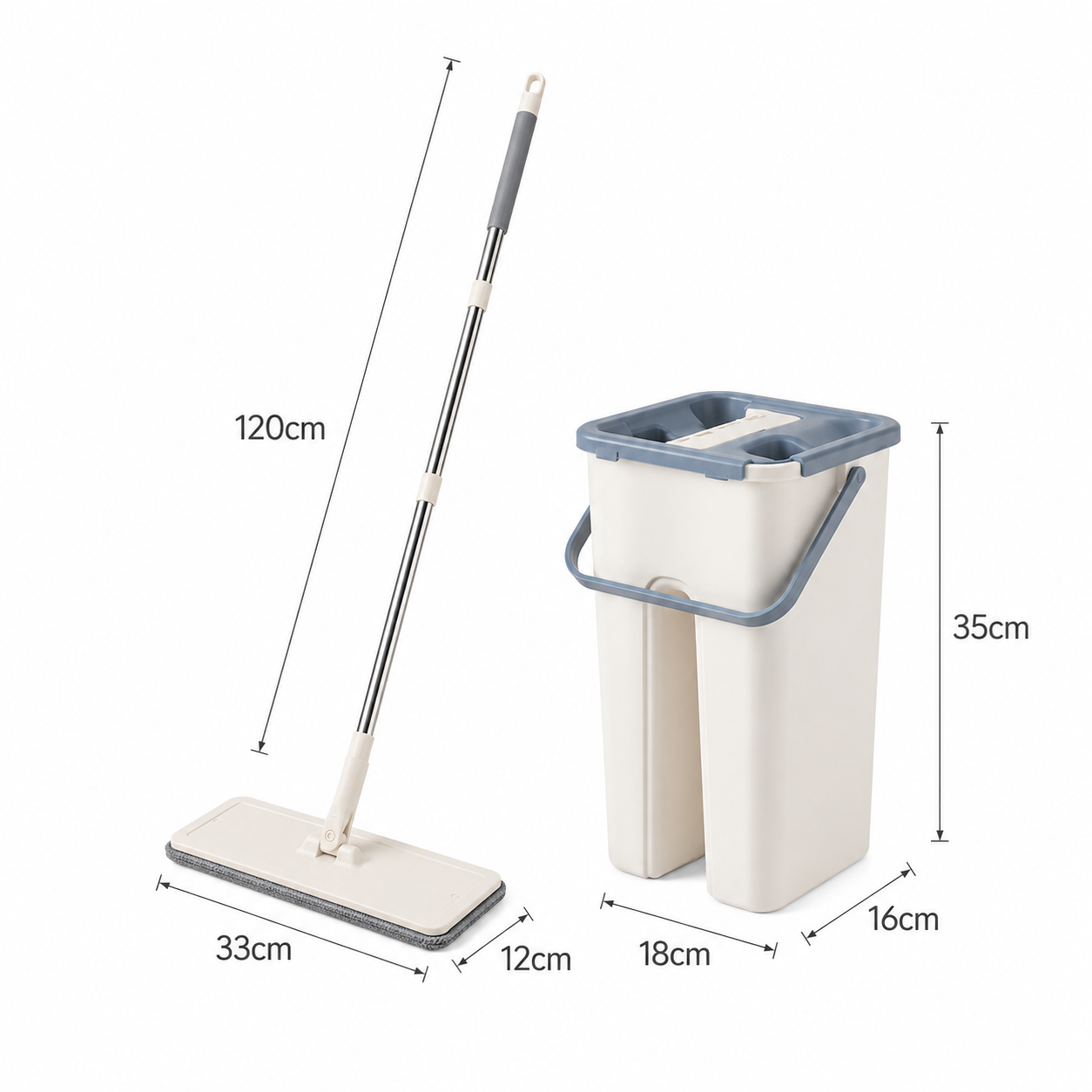 Mopa con cubo escurridor Krenelo™